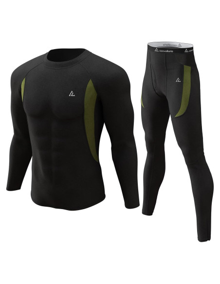 Conjunto Térmico de Ropa Interior para Hombre CL - Mediano, Negro