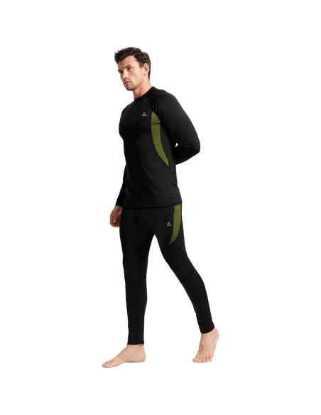 Conjunto Térmico de Ropa Interior para Hombre CL - Mediano, Negro