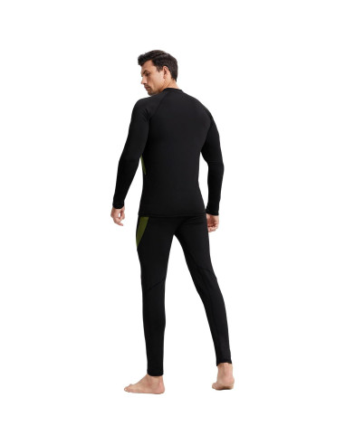 Conjunto Térmico de Ropa Interior para Hombre CL - Mediano, Negro