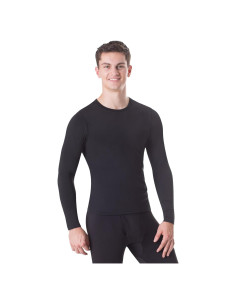 Camisa Térmica Rocky para Hombre Manga Larga Negra Mediana