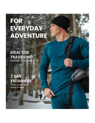 Capa Base de Lana Merino Merino.tech para Hombres - Manga Larga 250g/m