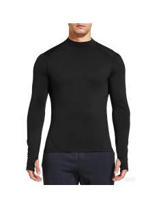 Camiseta Térmica Hombre FitsT4 Forro Polar Negro Mediano 2