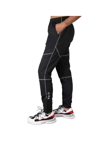 Pantalones de Ciclismo 4ucycling 3X Grande Térmicos Negro/Rojo