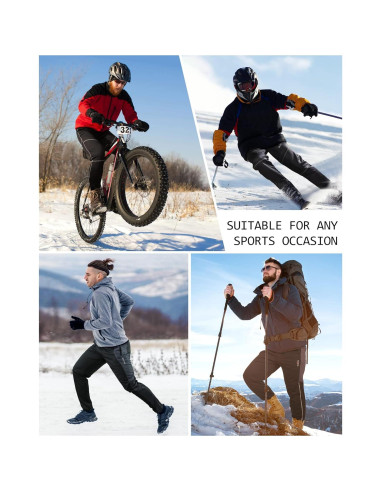 Pantalones de Ciclismo 4ucycling 3X Grande Térmicos Negro/Rojo