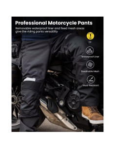 Pantalones de Motocross ILM PO1N Hombre Impermeables CE 32" 2