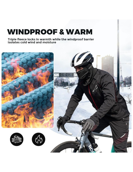 Pantalones de Ciclismo de Invierno ROCKBROS Térmicos XL Negros