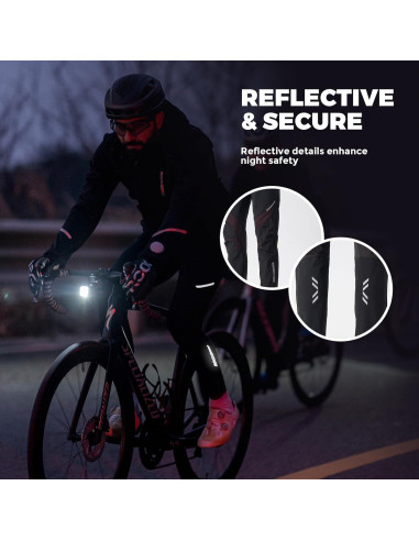 Pantalones de Ciclismo de Invierno ROCKBROS Térmicos XL Negros