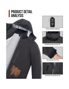 Traje de Lluvia RIDEIRON para Motocicleta 15000mm Impermeable 2