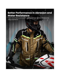 Chaqueta de Motocicleta ILM JRL3 Impermeable Térmica L 2