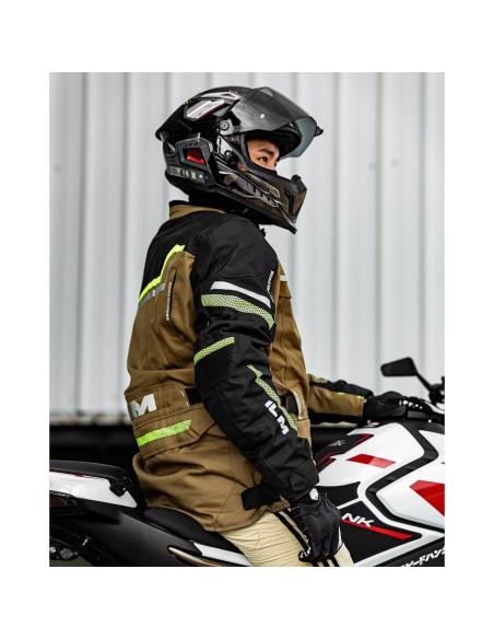 Chaqueta de Motocicleta ILM JRL3 Impermeable Térmica L