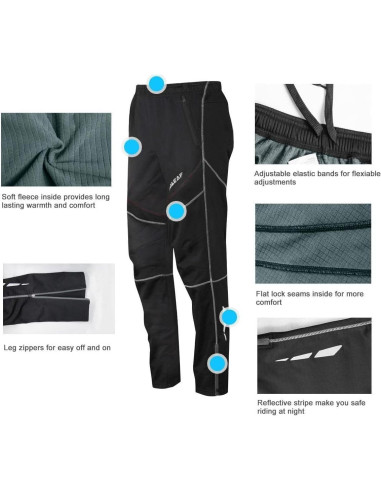 Pantalones de Ciclismo de Invierno Baleaf para Hombre - Forro Polar
