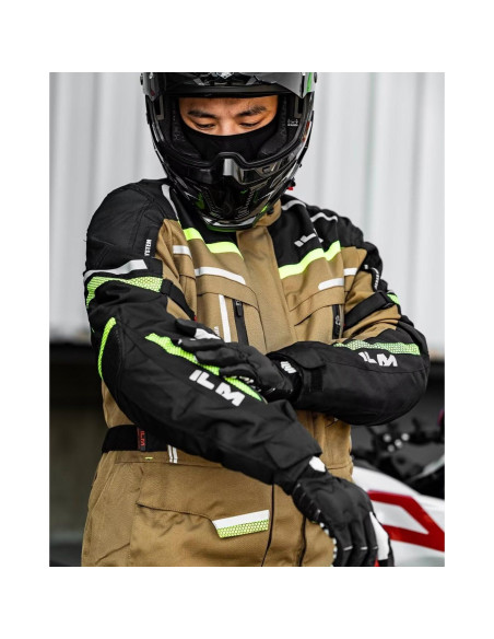 Chaqueta de Motocicleta ILM JRL3 Impermeable Térmica L