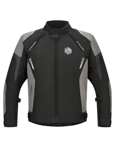 Chaqueta de Motocicleta ILM JF1 Impermeable con Armadura CE M