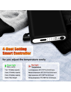 Calcetines Calentados LVTFTAD APP Recargables 6000mAh Unisex 2