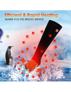 Calcetines Calentados Eléctricos Autocastle para Hombre Talla L 2