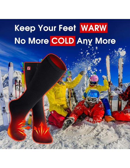 Calcetines Calentados Eléctricos Autocastle para Hombre Talla L