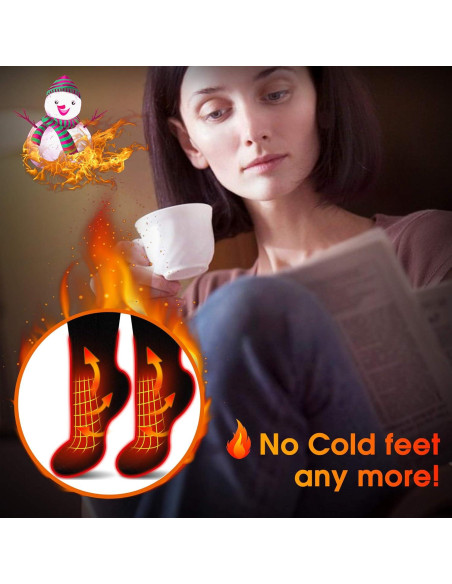 Calcetines Calentados Eléctricos Autocastle para Hombre Talla L