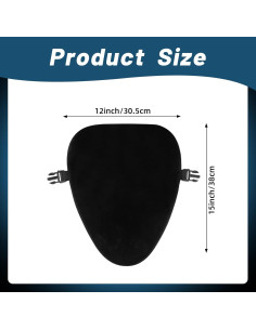 Funda de Asiento de Motocicleta Datanly JIA1448 Piel de Oveja 30x38cm 2