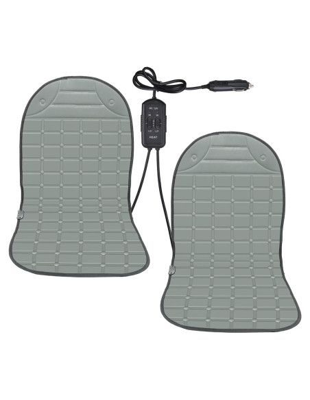 Funda de Asiento Slashome 2-Pack Gris Ajustable para Auto