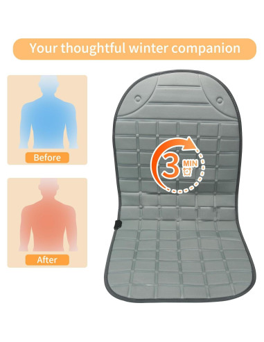 Funda de Asiento Slashome 2-Pack Gris Ajustable para Auto