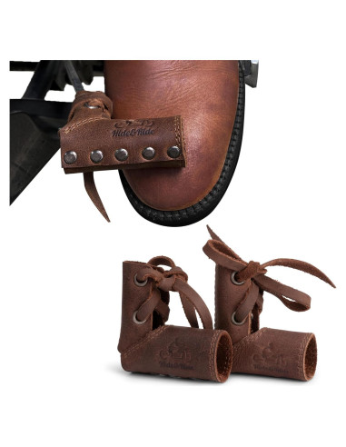 Calcetín de Palanca de Cambio Hide & Ride Cuero Marrón