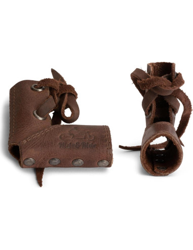 Calcetín de Palanca de Cambio Hide & Ride Cuero Marrón