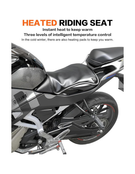 Cojín de Asiento Calentado IZTOSS para Motocicleta 12V
