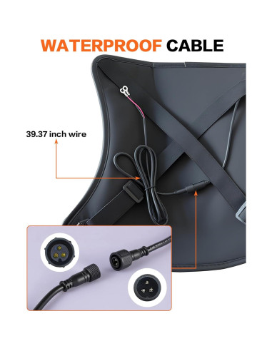 Cojín de Asiento Calentado IZTOSS para Motocicleta 12V