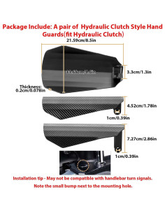 Protectores de Manos Mofun para Motocicleta 2007-2025 Negro 2