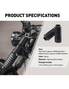 Cubre Horquillas de Goma Newsmarts 39mm para Harley Sportster 2