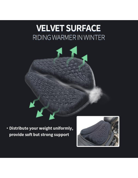 Cojín de Asiento de Gel Feiteplus con Estructura 3D Antideslizante