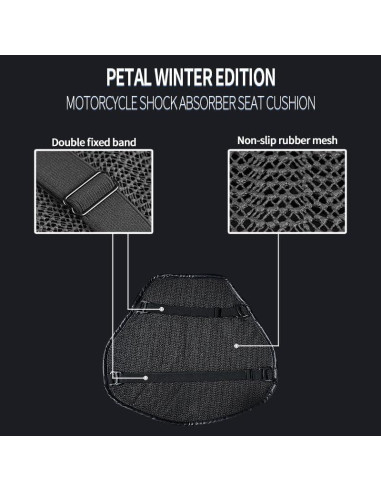 Cojín de Asiento de Gel Feiteplus con Estructura 3D Antideslizante