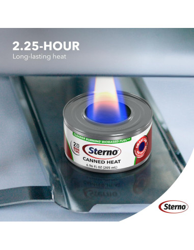 Latas de Combustible Sterno 6-Pack - 2.25 Horas de Calor