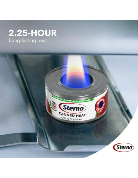 Latas de Combustible Sterno 6-Pack - 2.25 Horas de Calor