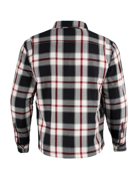 Camisa de Flanela con Armadura Milwaukee Leather MPM1635 - Forrada en Kevlar