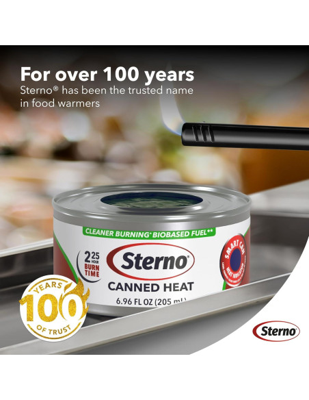 Latas de Combustible Sterno 6-Pack - 2.25 Horas de Calor