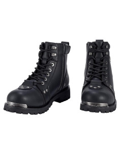 Botas de combate de cuero PU para hombre impermeables 30.3 cm