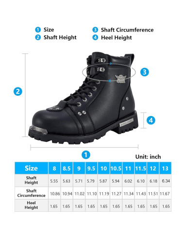 Botas de combate de cuero PU para hombre impermeables 30.3 cm