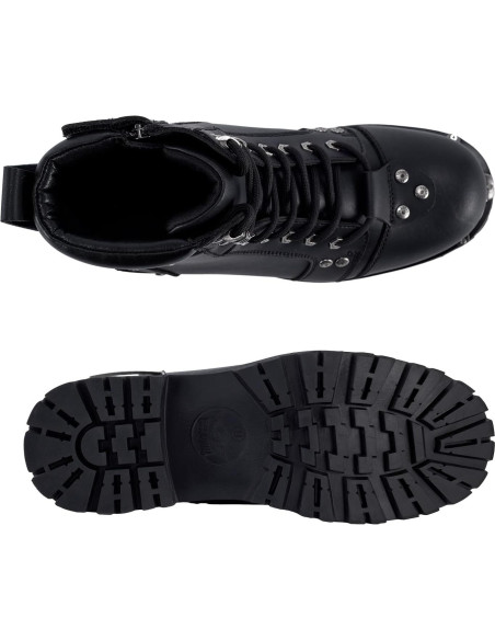 Botas de combate de cuero PU para hombre impermeables 30.3 cm