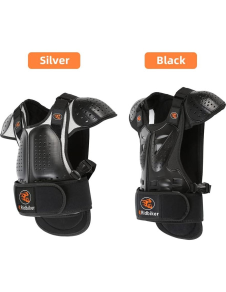 Protector de Pecho RIDBIKER para Niños - Chaleco Motocross Ajustable
