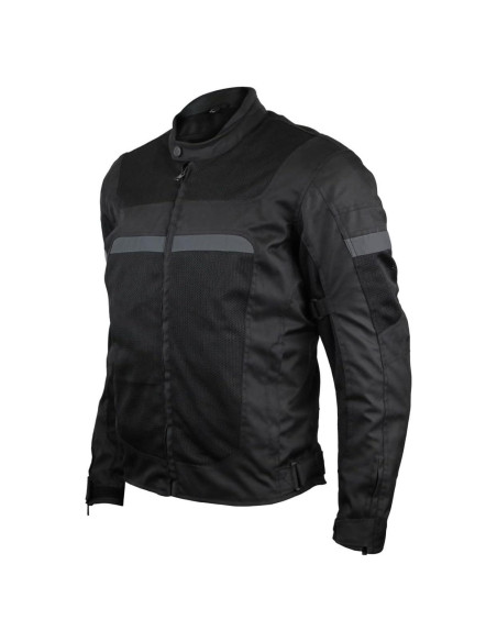 Chaqueta de Motocicleta Vance Leather Hombre CE Negra M