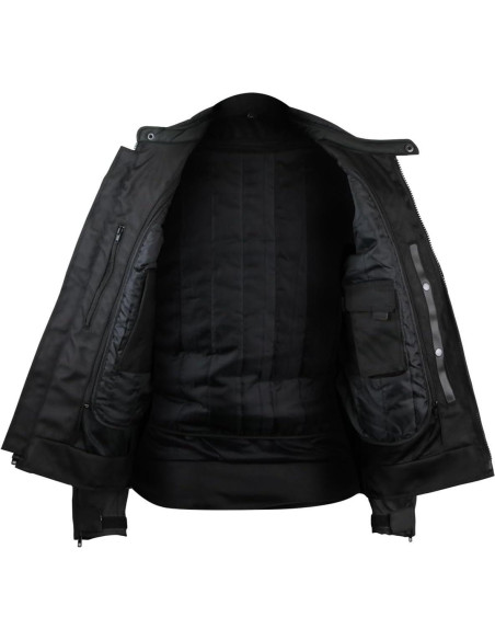 Chaqueta de Motocicleta Vance Leather Hombre CE Negra M