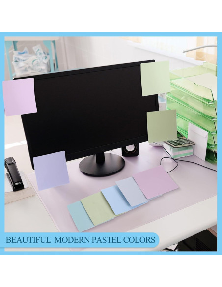 24 Notas Adhesivas Reutilizables Tenceur 7.6x7.6cm con 2 Marcadores