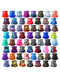 60 Piezas Gaiter de Cuello Boho para Hombres y Mujeres