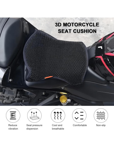 Cojín de Asiento de Motocicleta Refrigerante SaferCCTV M