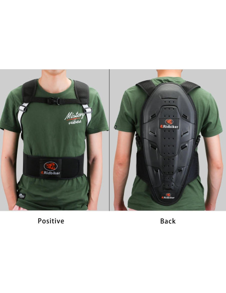 Protector de Espalda RIDBIKER Ajustable Unisex para Motocicleta