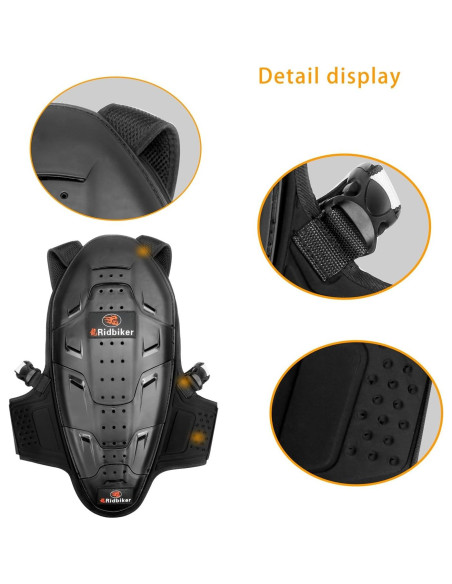 Protector de Espalda RIDBIKER Ajustable Unisex para Motocicleta