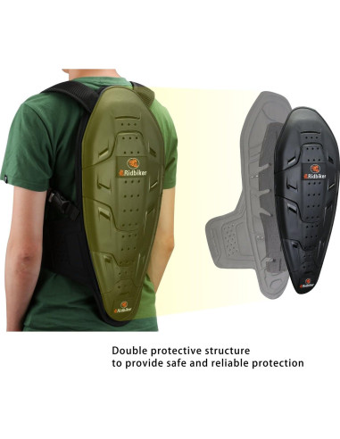 Protector de Espalda RIDBIKER Ajustable Unisex para Motocicleta