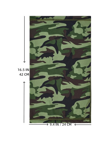 Gaiter Refrigerante Fousam para Cuello y Cara - Camo Woodland