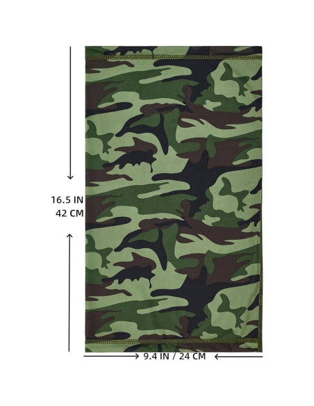 Gaiter Refrigerante Fousam para Cuello y Cara - Camo Woodland